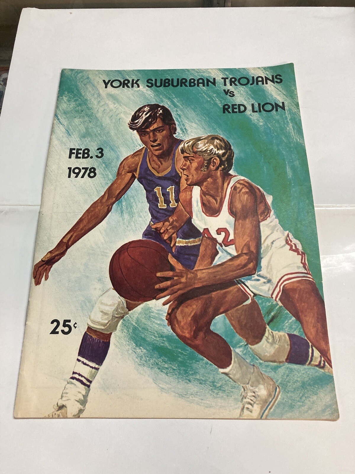 Feb 3 1978 York suburban Trojans Red Lion basketball program York county Pa