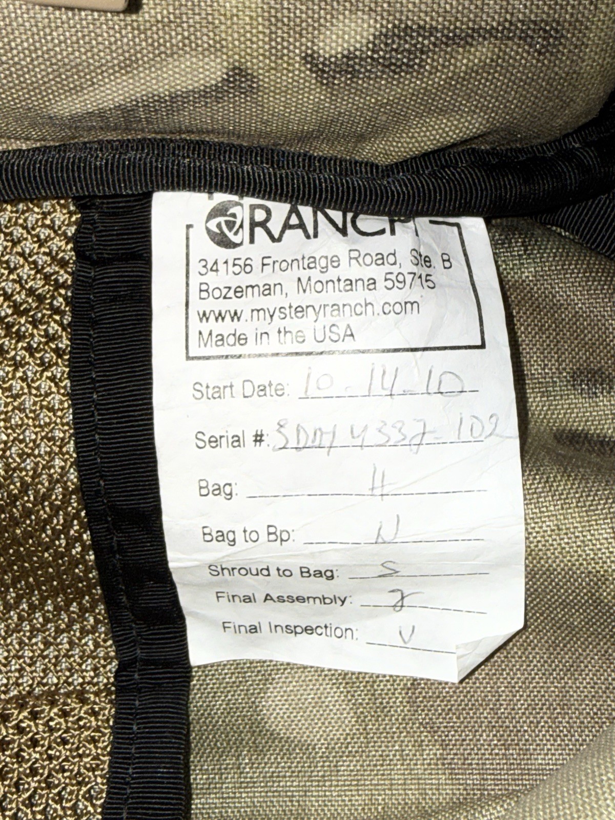 RARE Mystery Ranch 3 Day Assault Pack Multicam Medium Excellent Condition *READ