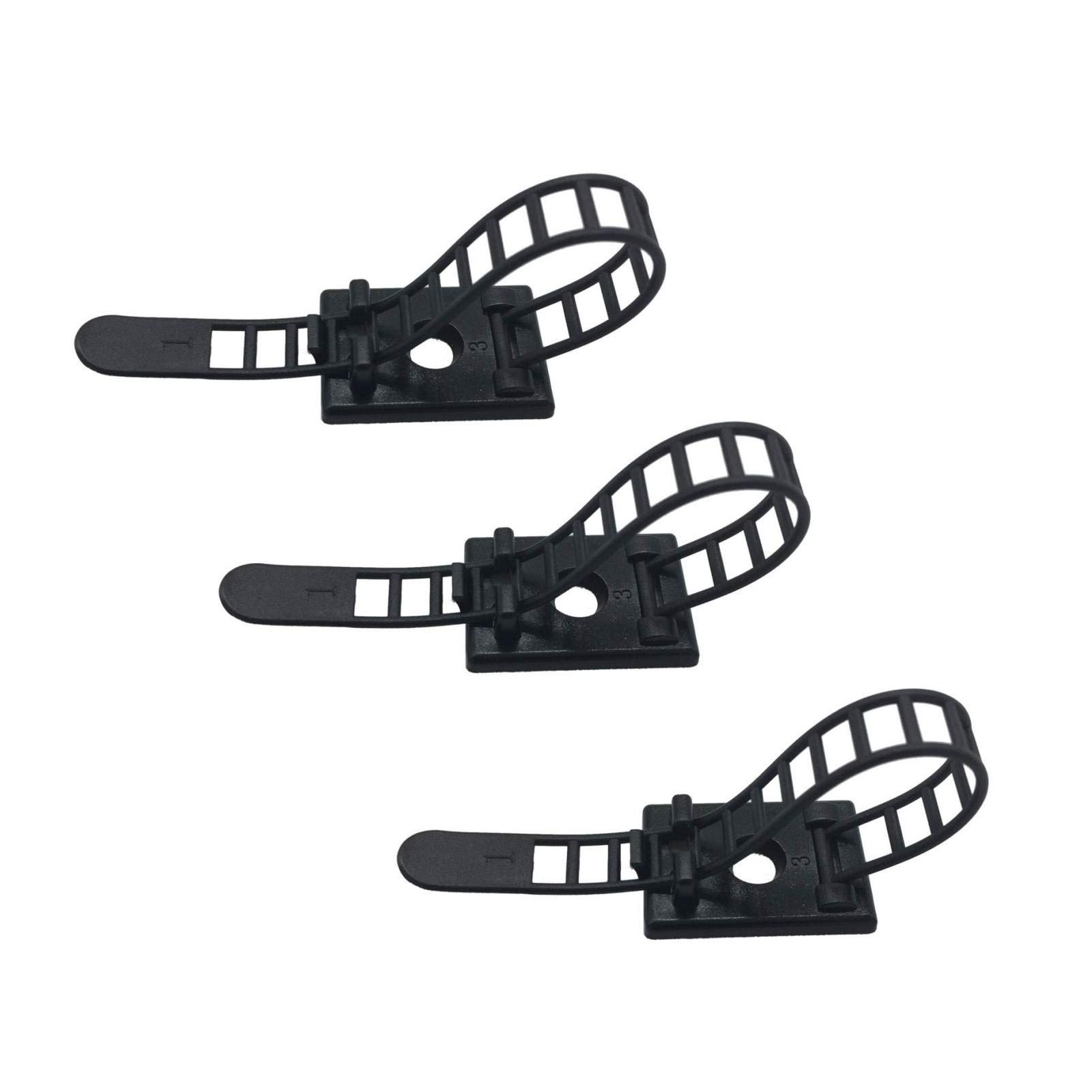 25 Pieces Desk Wire Organizer Cable Ties Zip Adhesive Cord 25