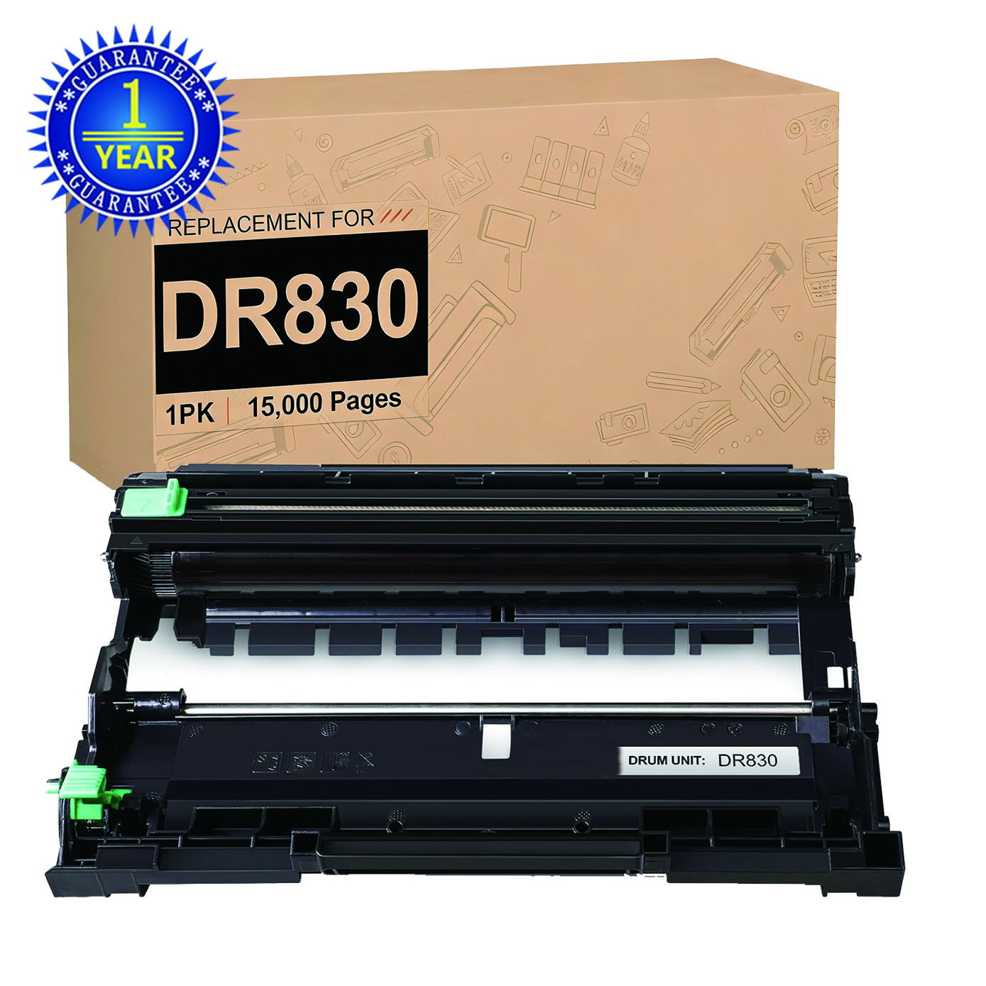 High Yield DR830 Drum 15000 Pages Compatible With Brother HL-L2405W DCP-L2647DW