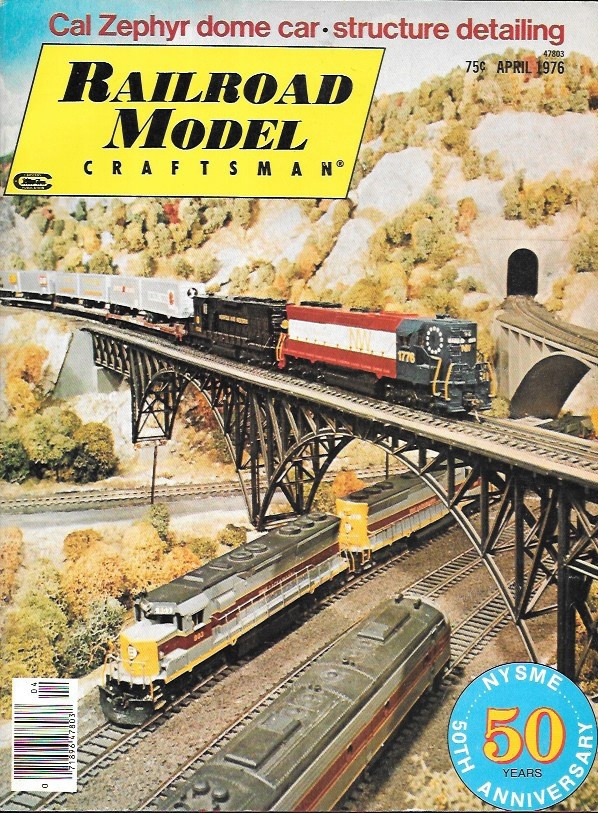 Railroad Model Craftsman April 1976 California Zephyr Detail Chimneys California