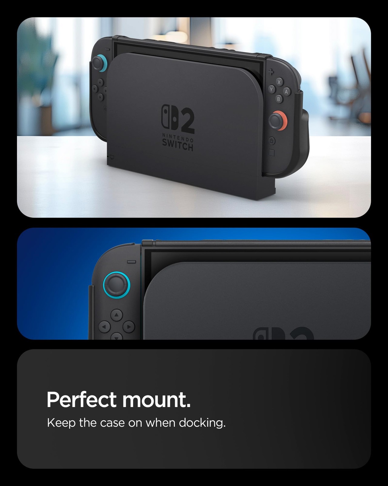 Spigen for Nintendo Switch 2 Case, Dual Grip Designed for Switch 2 2025 Docka...