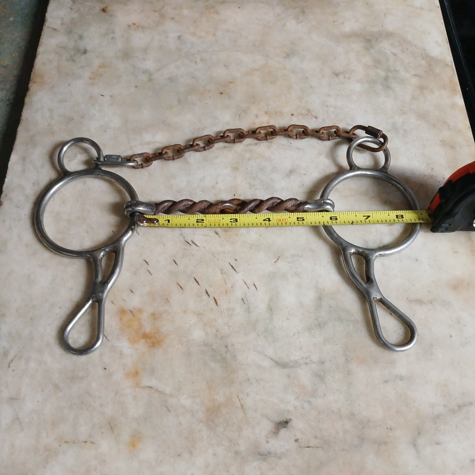 used Wonder Bit twisted wire sweet iron mouth 5 1/2" reinsman # 302
