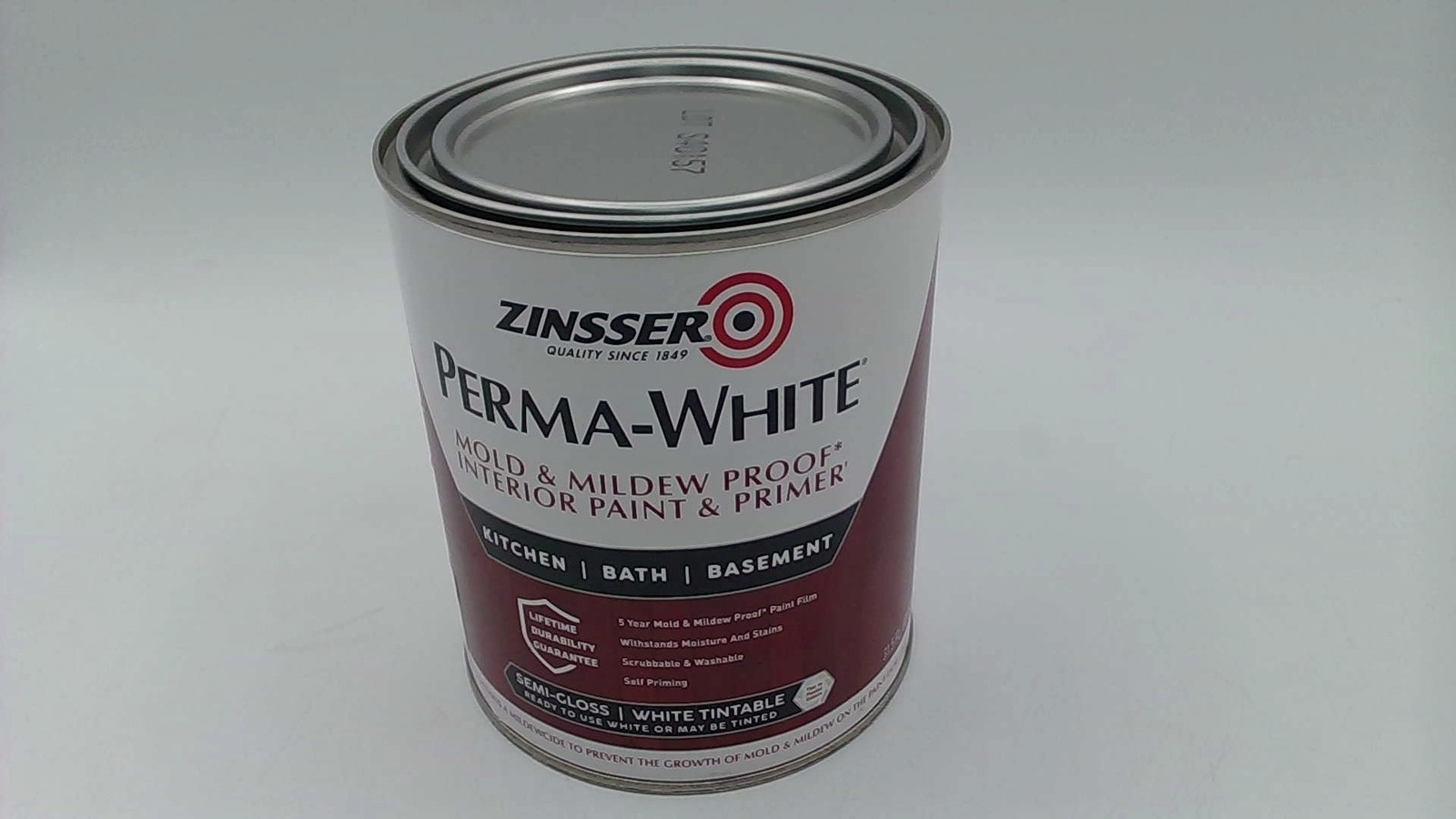 Zinsser 2754 Perma-White Mold & Mildew Proof Interior Paint & Primer, 1 Quart