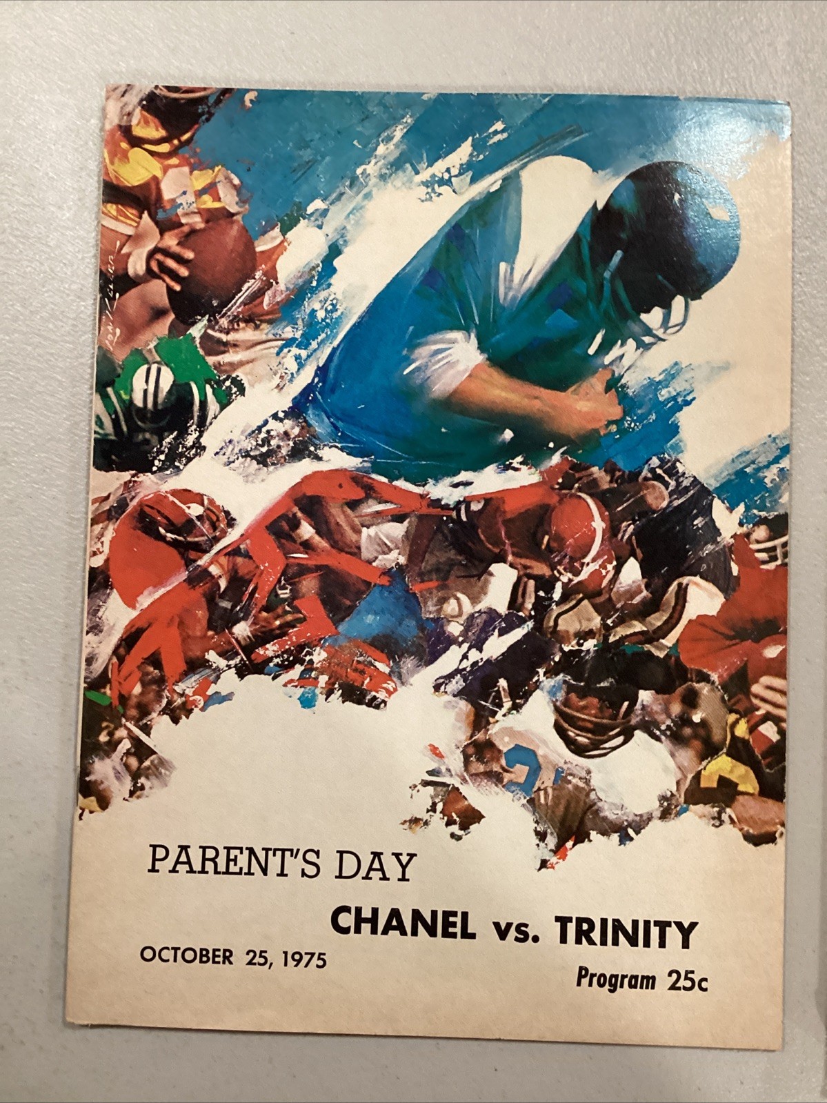 1975 Oct 25 Chanel v Trinity Parents Day Cleveland High School Football Program