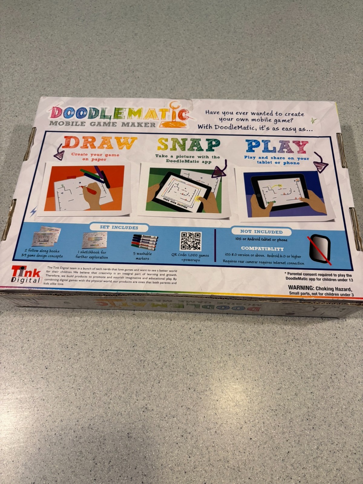 Doodlematic Mobile Game Maker STEM Toy Award Winning! New/Sealed