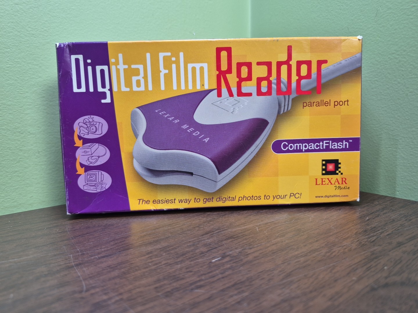 VINTAGE Lexar Media COMPACTFLASH Digital Film Reader Please Read Description