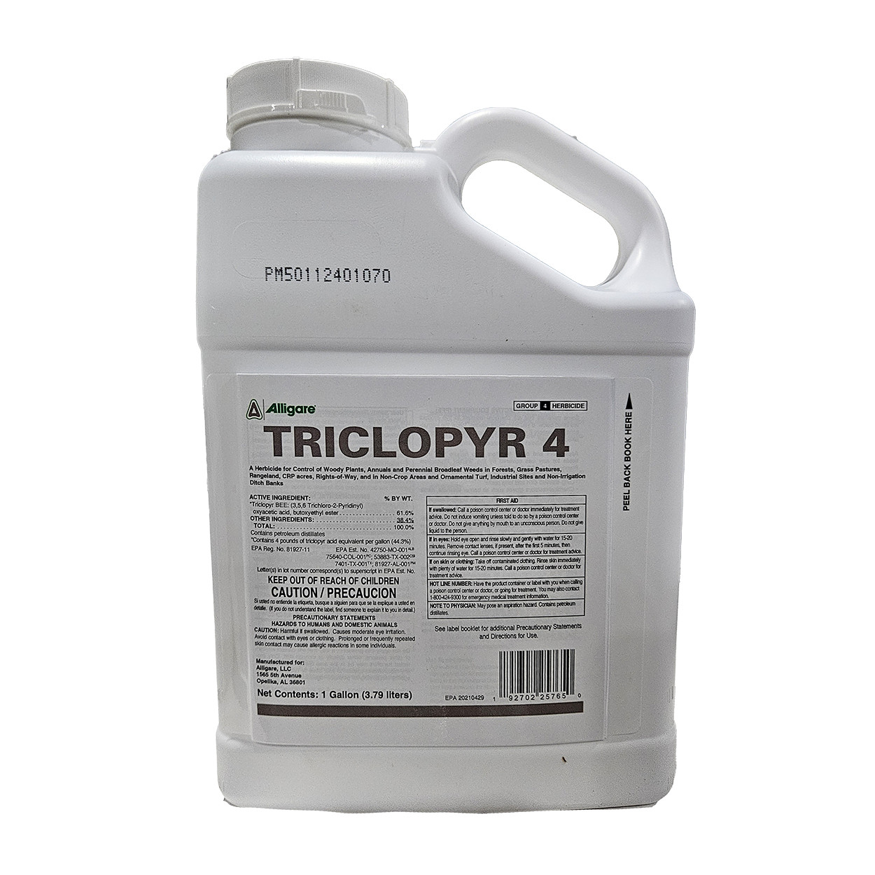 Triclopyr 4 Herbicide For Tough Vegetation Year-Round 128 fl oz By Alligare
