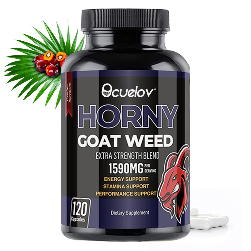 Horny goat weed for Men with Horny Goat Weed 1000mg, Energy, stamina 120 caps