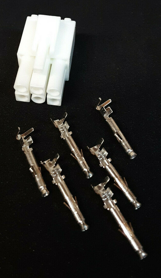 Kenwood 6 Pin Plug W/6 Female Pins For Rear AT Auto Tuner Connector. USA Seller!
