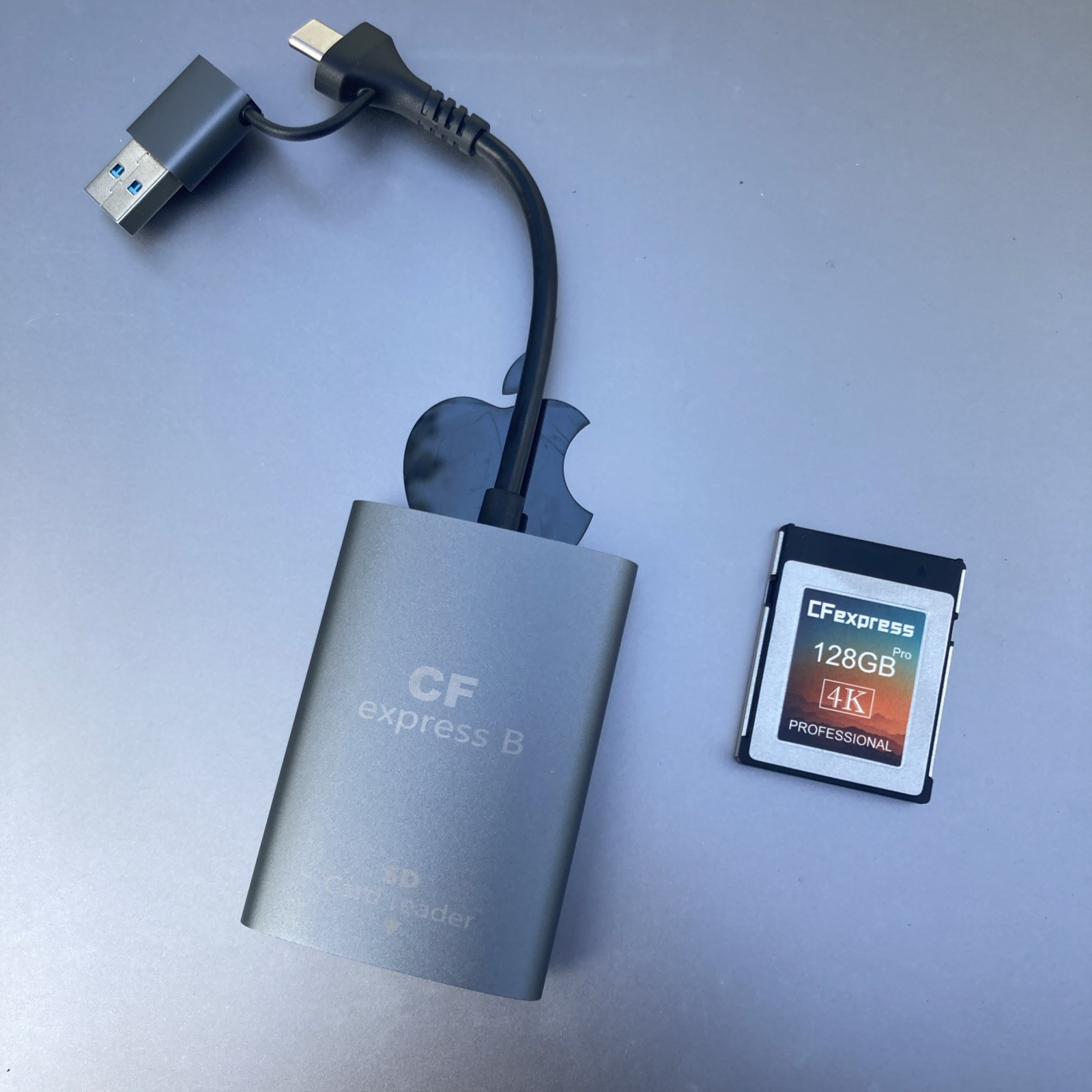 CFexpress Type B Memory Card 128GB CFE CFB 8K 4K card + Card reader + case