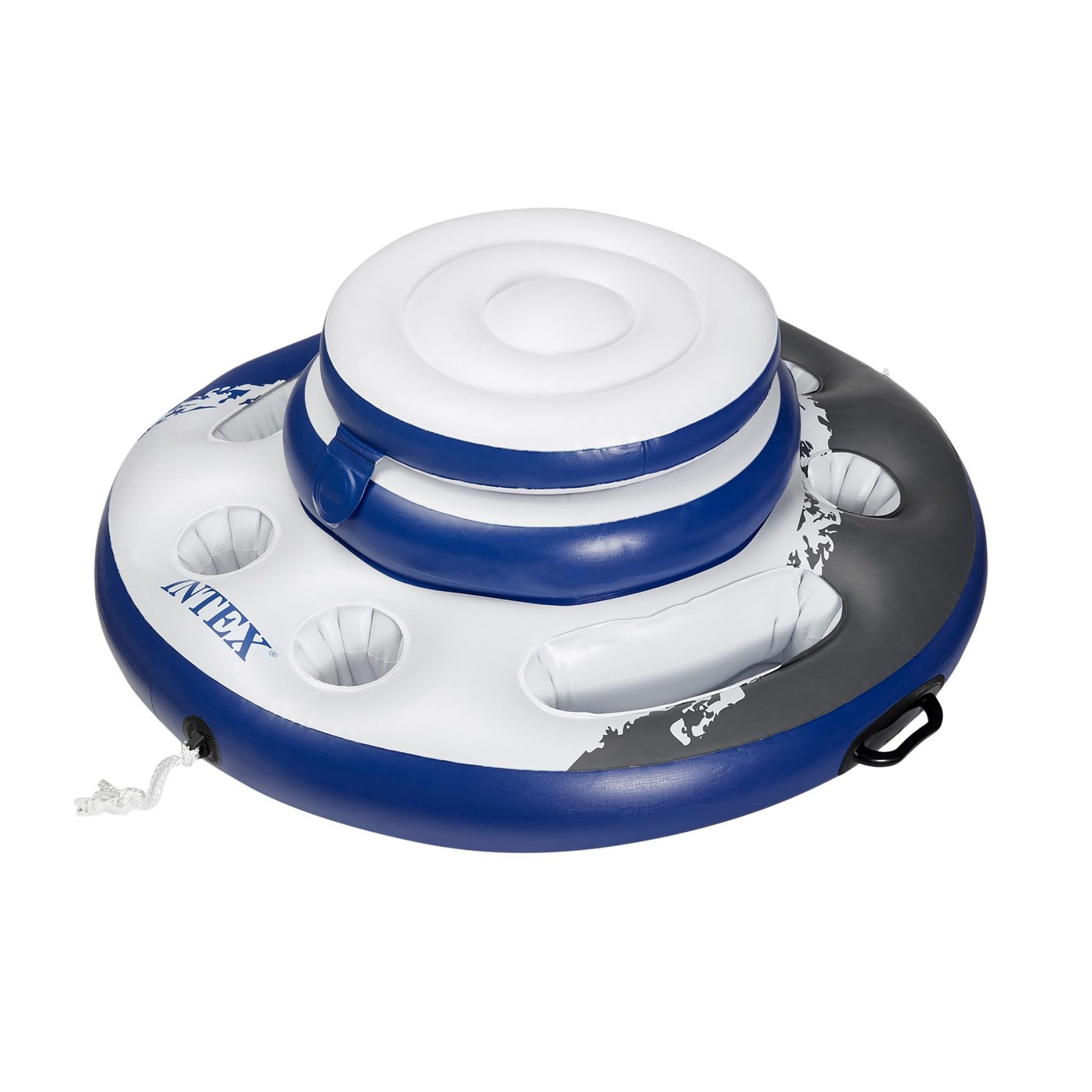 56822EP Mega Chill Inflatable Cooler Removable Ice Chest – 5 Builtin Cup Hold...
