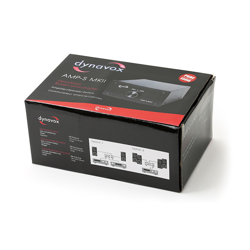 Dynavox Amp-S MKII Amplifier/Speaker Switch Black