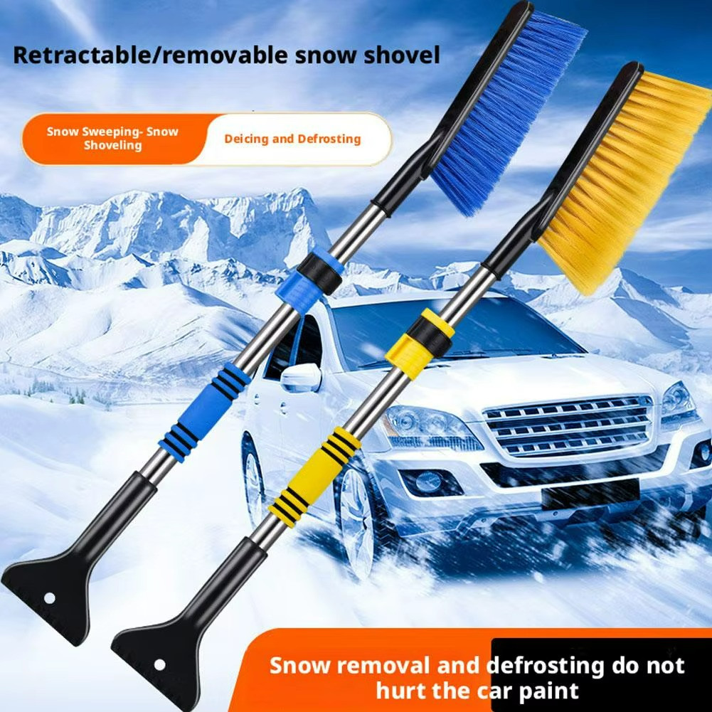 Extendable Car Snow Brush & Ice Scraper Telescopic Windshield Snow Shovel Tool