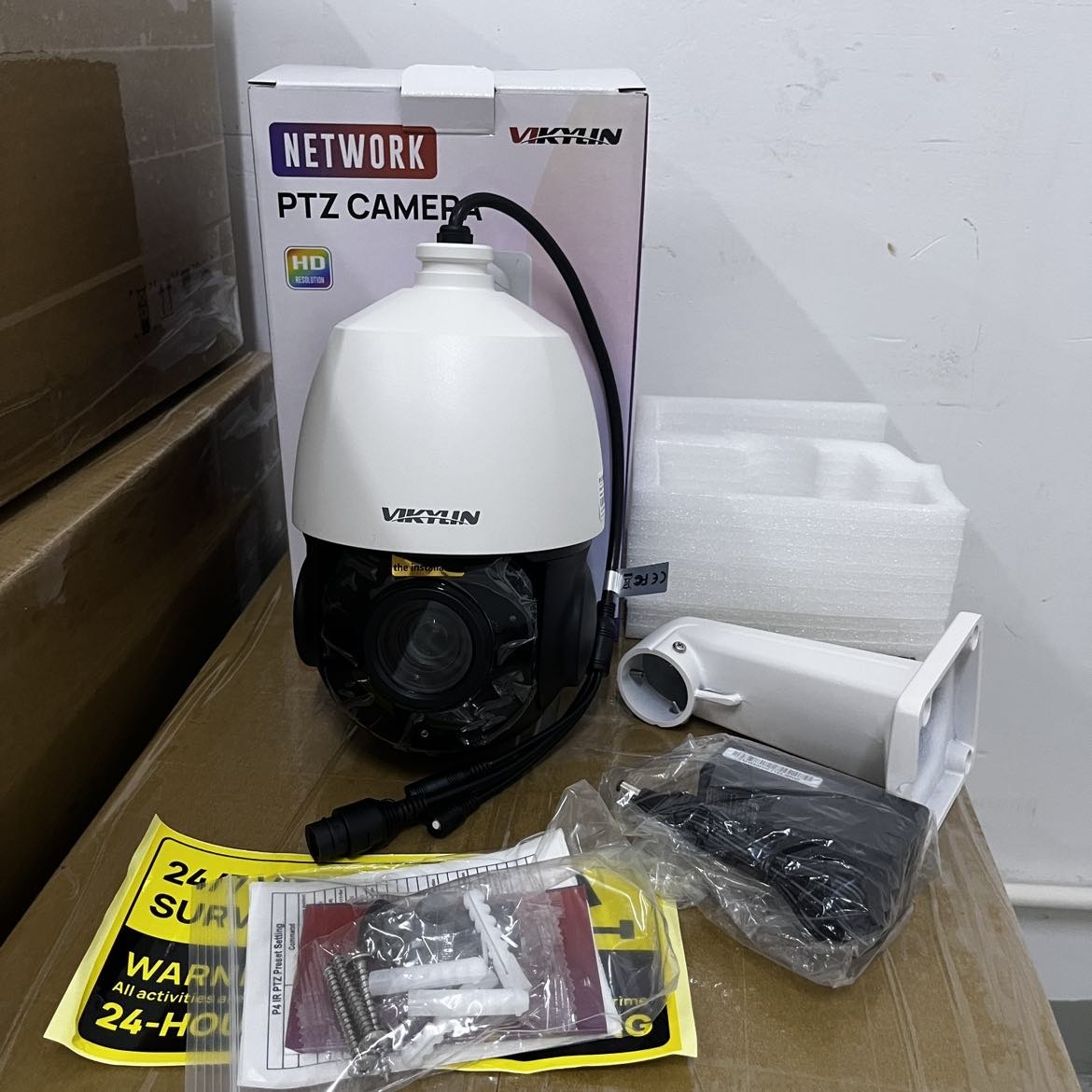 VIKYLIN Z4825 4K 8MP PoE IP Security Camera 25X Zoom Auto Tracking Metal NDAA US