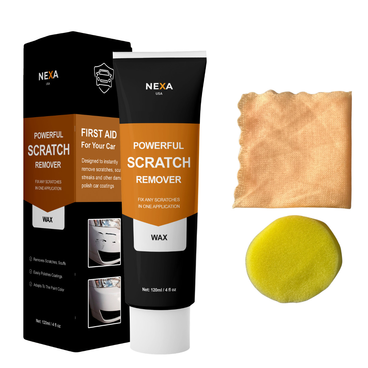 NEXA Car Scratch Remover - Easily Fix Any Scratches, Swirls & Other Marks!