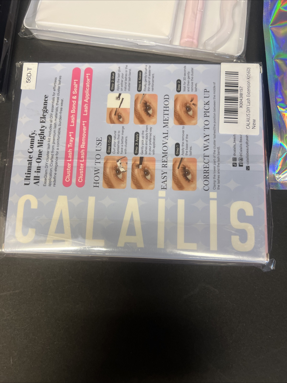 False Eyelashes Lot: 4 Packs