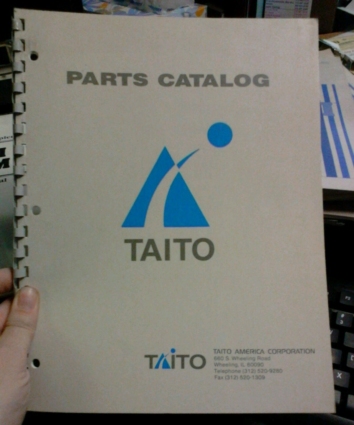 TAITO PARTS CATALOG Manual Includes: Operation Wolf,  V'Ball, Chase H.Q and more