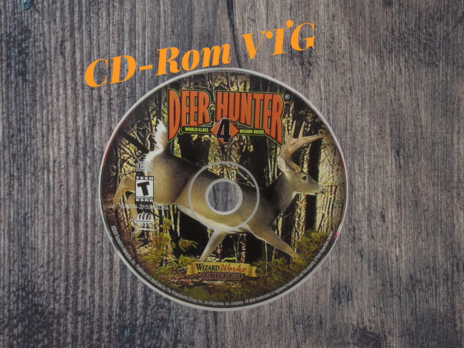 Deer Hunter World Class 4 Record Bucks Computer Game CD-ROM Media Wizard Works