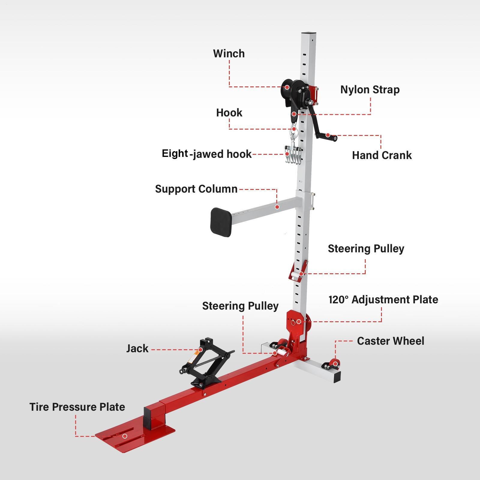 Auto Body Dent Puller Machine adjust Car Dent Repair Tool Pulling System Dent