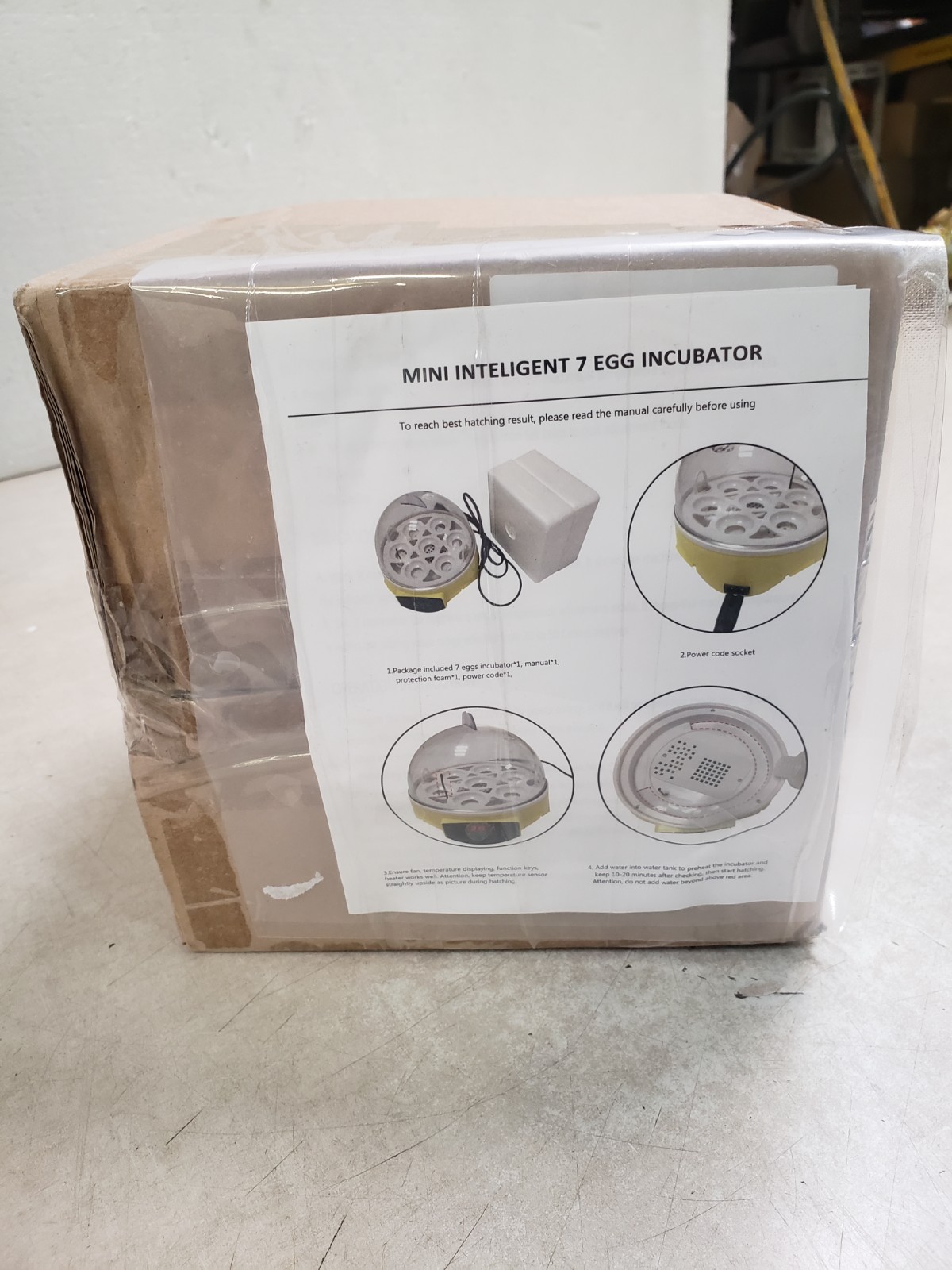 7-Egg Mini Practical Poultry Electric Incubator (US Standard) Yellow