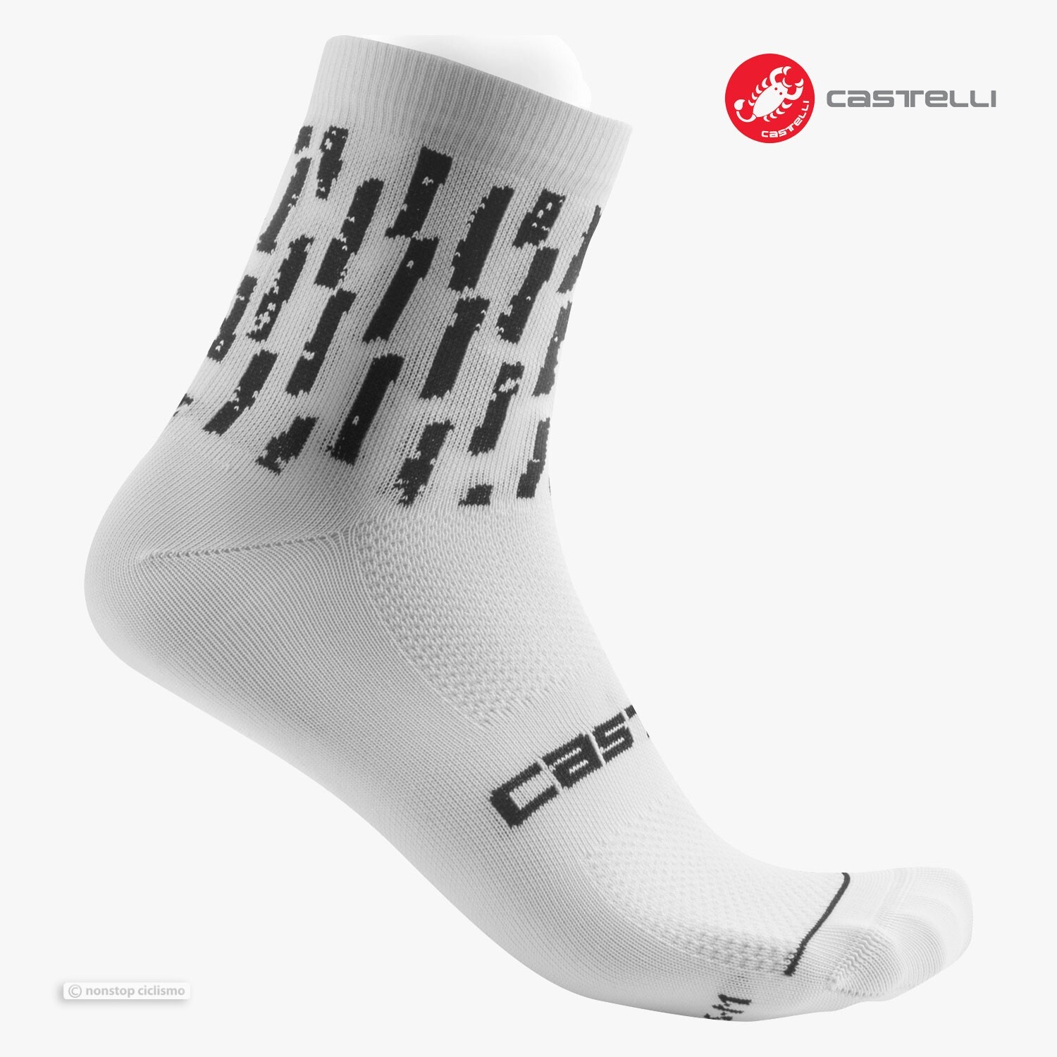 Castelli AERO PRO W 9 cm Cycling Socks : WHITE ~ One Pair