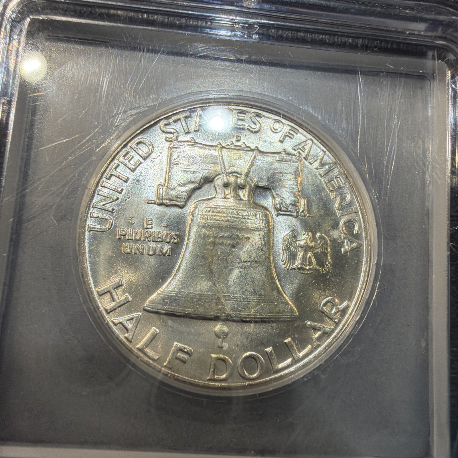 1962 D Franklin Half, IGC MS62