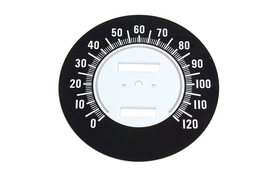 V-Twin 39-0465 Speedometer Tin Face for 1968 FL