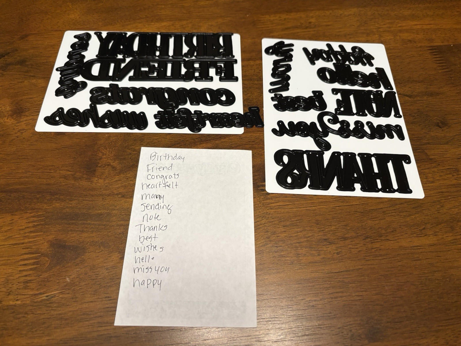 Diamond Press, Best Wishes Sentiments Die Set ￼