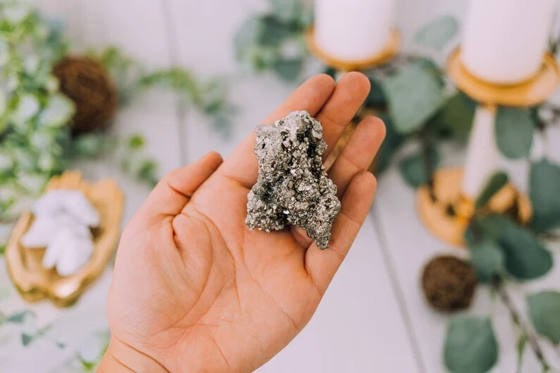 Pyrite Crystal Chunks - 2" to 3" - Pyrite Stone AKA Fool's Gold from Peru