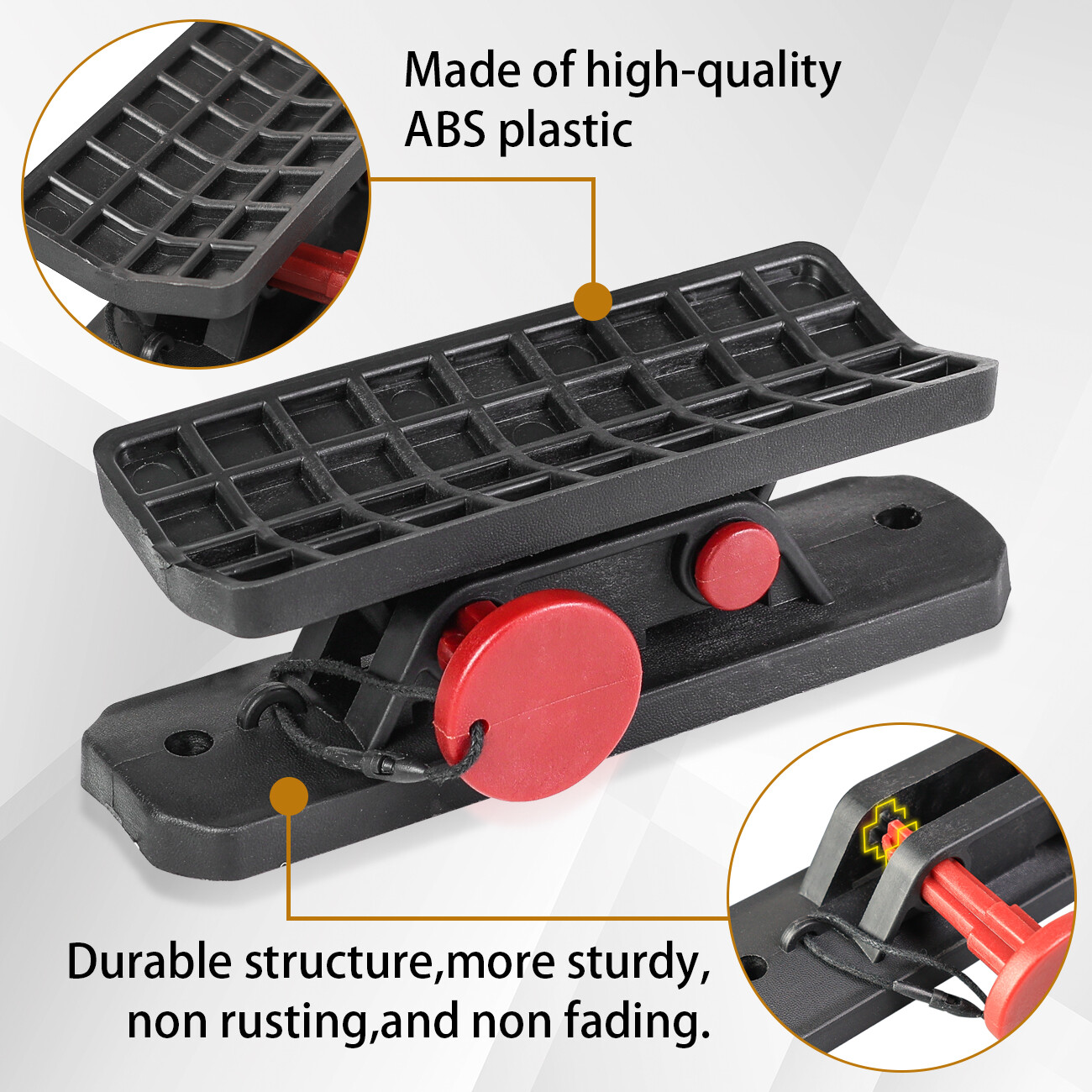 UTV Fire Extinguisher Mount Holder Quick Release Roll Bar with 4 Fixing Clips