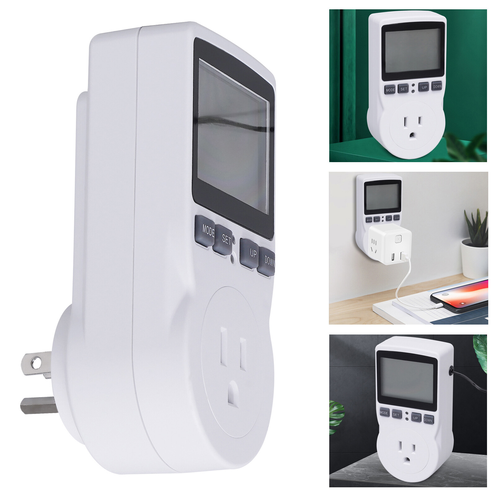 Temperature Controller Digital Heater Thermostat Outlet Plug Temperature Control