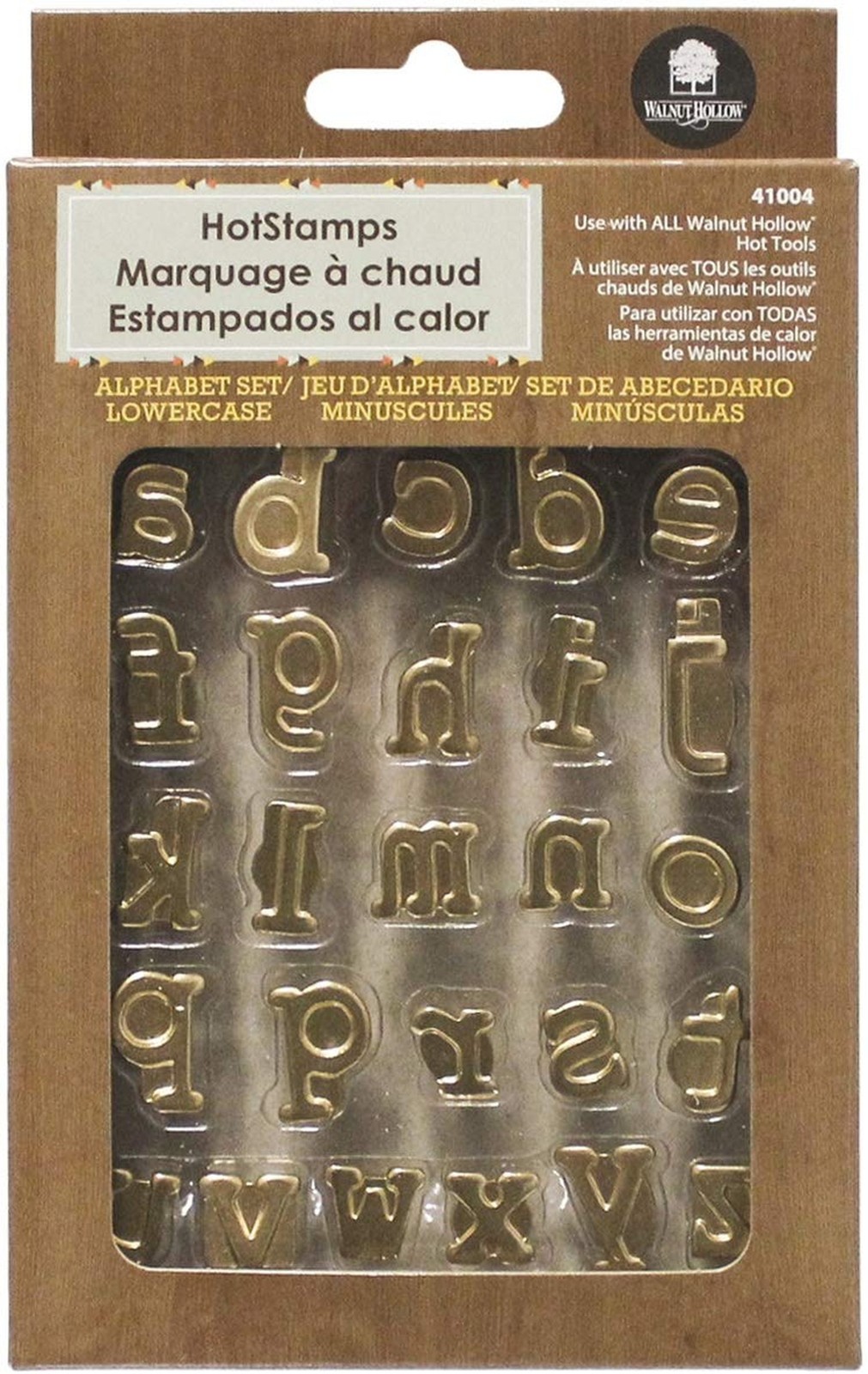 Walnut Hollow HotStamps Lowercase Alphabet Set for Branding and Personalizati...