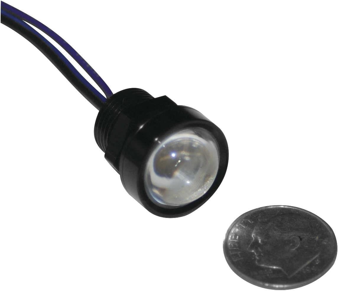 Namz 9/16in. Royal Flush Mount G2 LED - 3-Wire - Black/Red/Amber - LLC-RFBS-RA