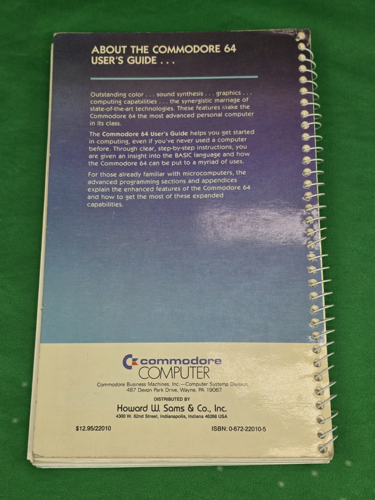Vintage Commodore 64 User's Guide Book 1984