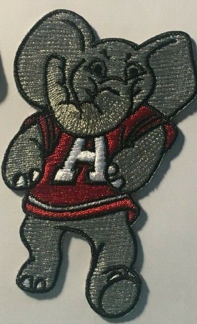 Alabama elephant patch Bama Crimson Tide elephant patch 3.5" tall iron or sew