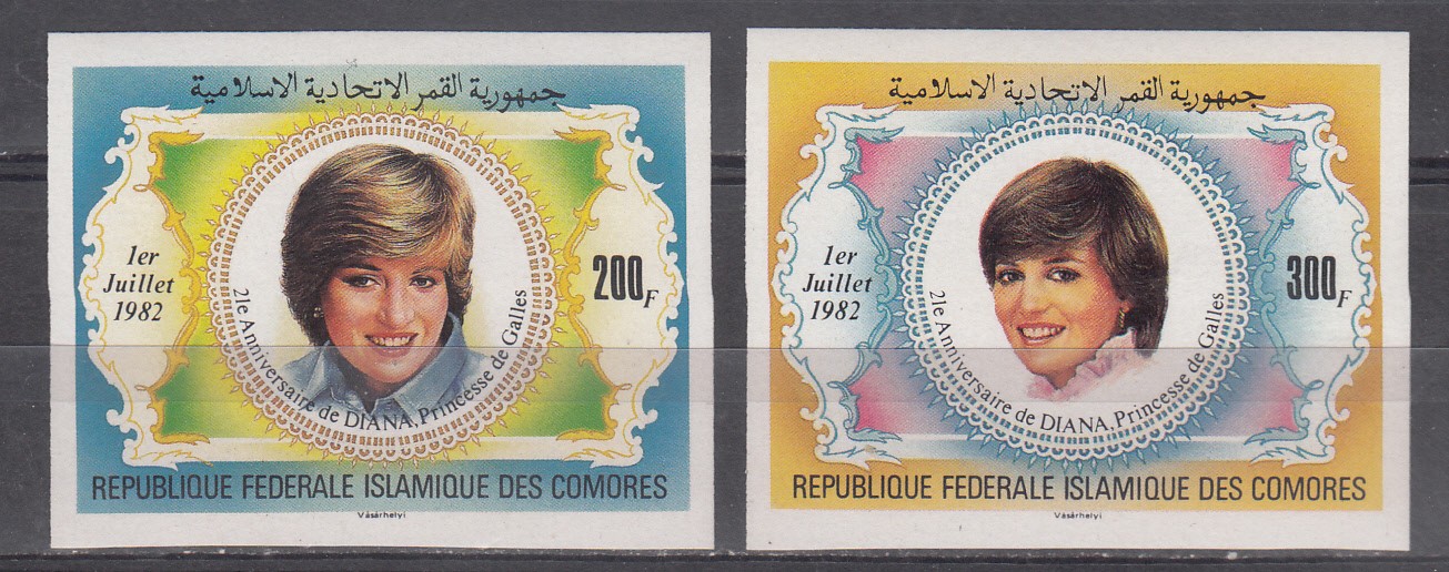 W COMORO 0546v-547v LADY DIANA