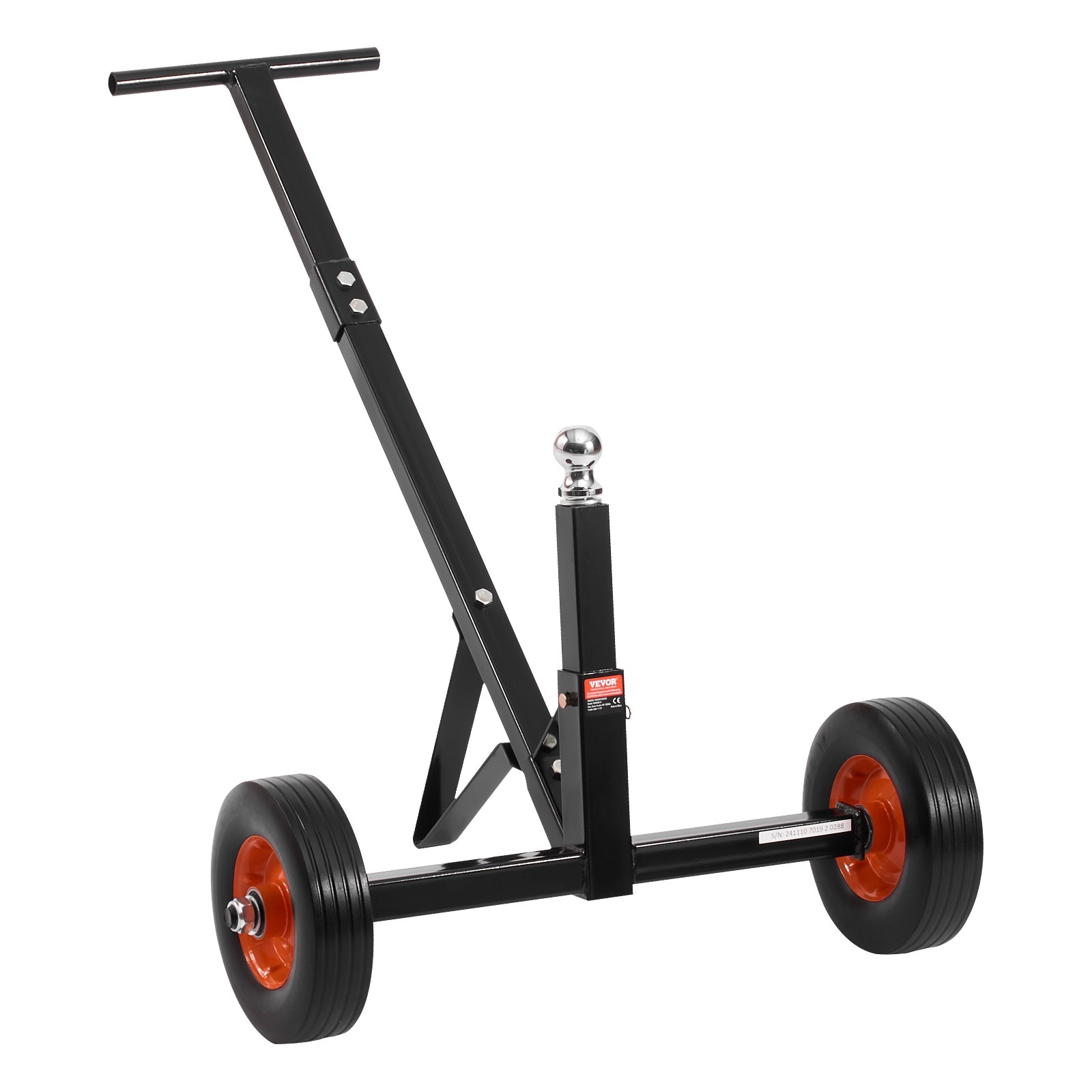 600lbs Trailer Dolly 16.5 and 22 in Height 1-7/8 in Ball Solid Tires