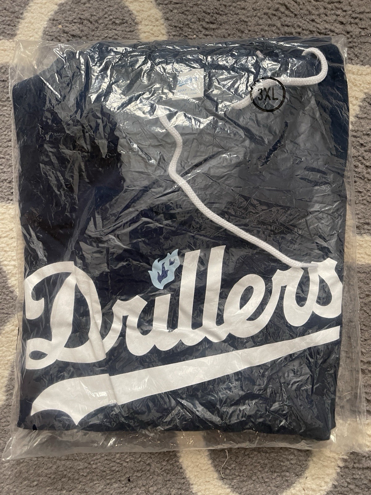 Tulsa Drillers Shirt Mens 3XL Hooded Long Sleeve Pullover MILB Baseball SGA XXXL