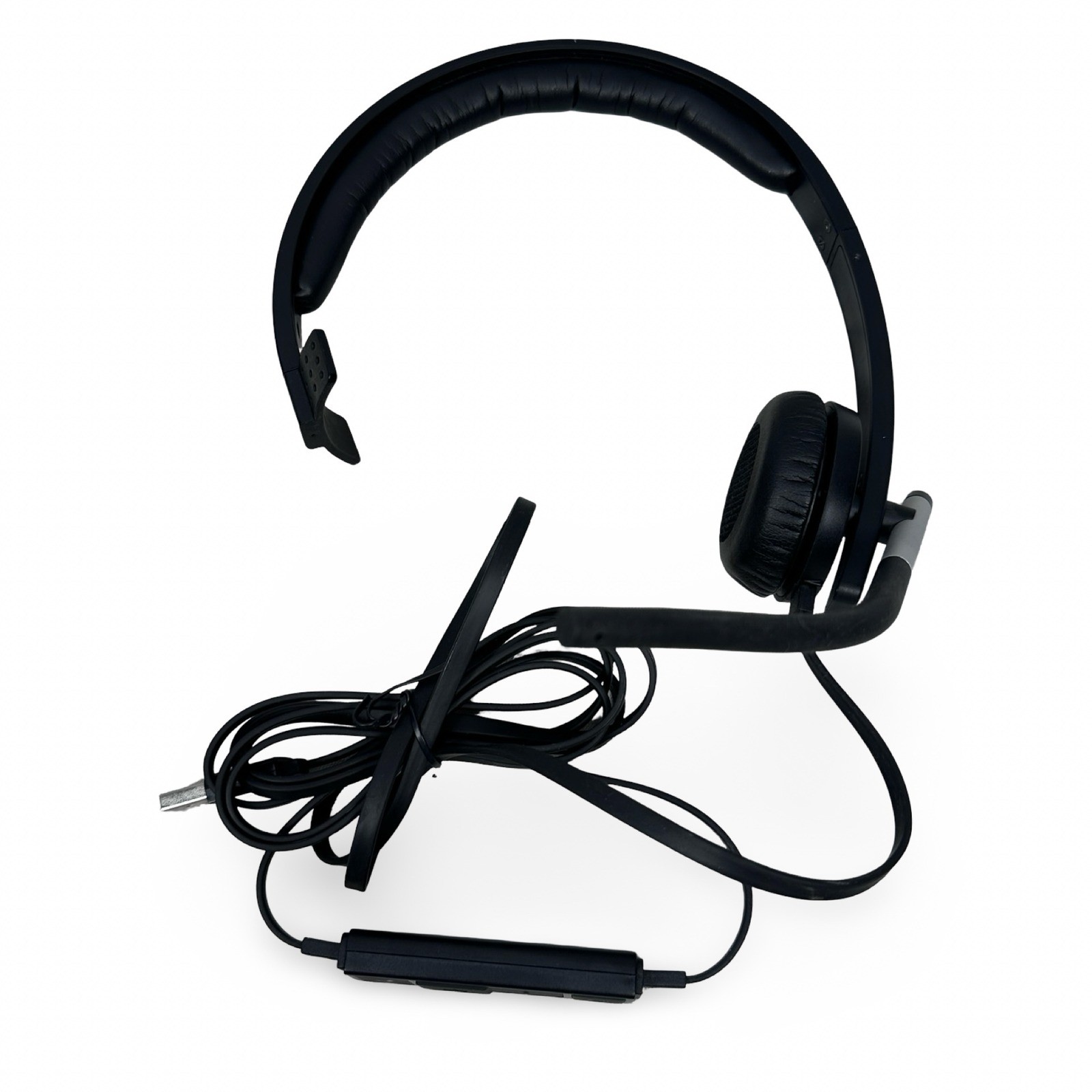 Logitech H650e Mono Wired USB Headset Noise Canceling Mic Black A-00050