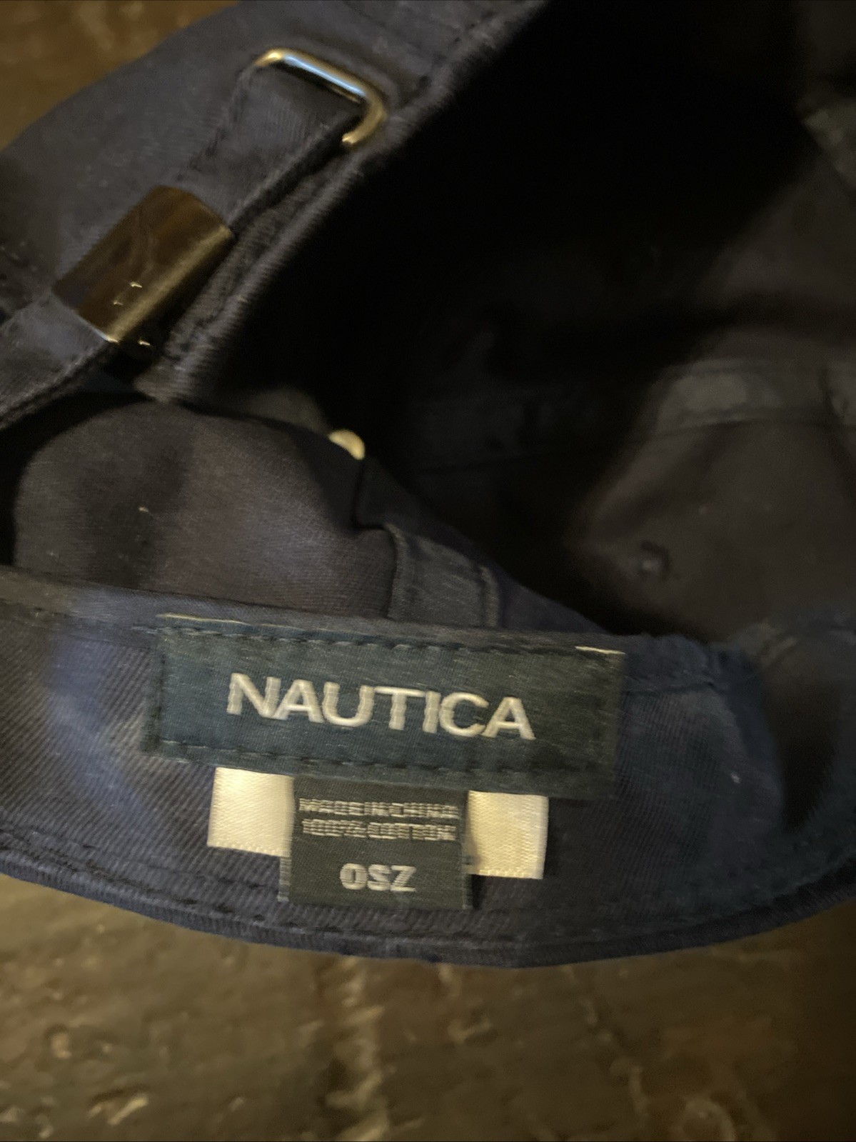 Nautical Navy Blue Unisex Baseball Cap Adjustable Back