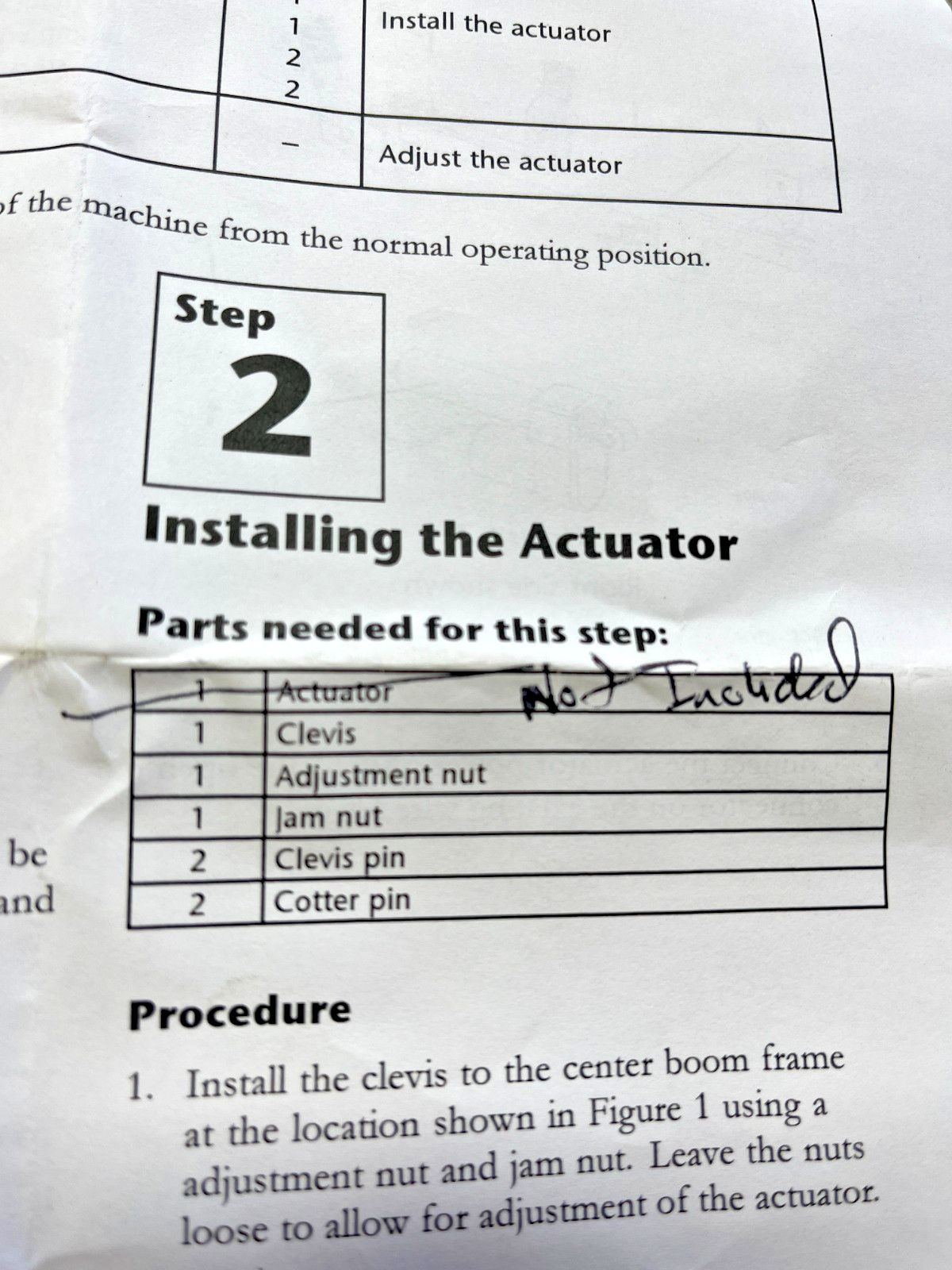 110-5205 PARTIAL OEM Toro Sprayer Actuator INSTALL KIT ONLY EXMARK 1005205