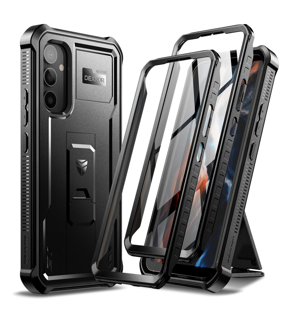 Dexnor Full Body Shockproof Case for Samsung Galaxy A54 Built-in Kickstand