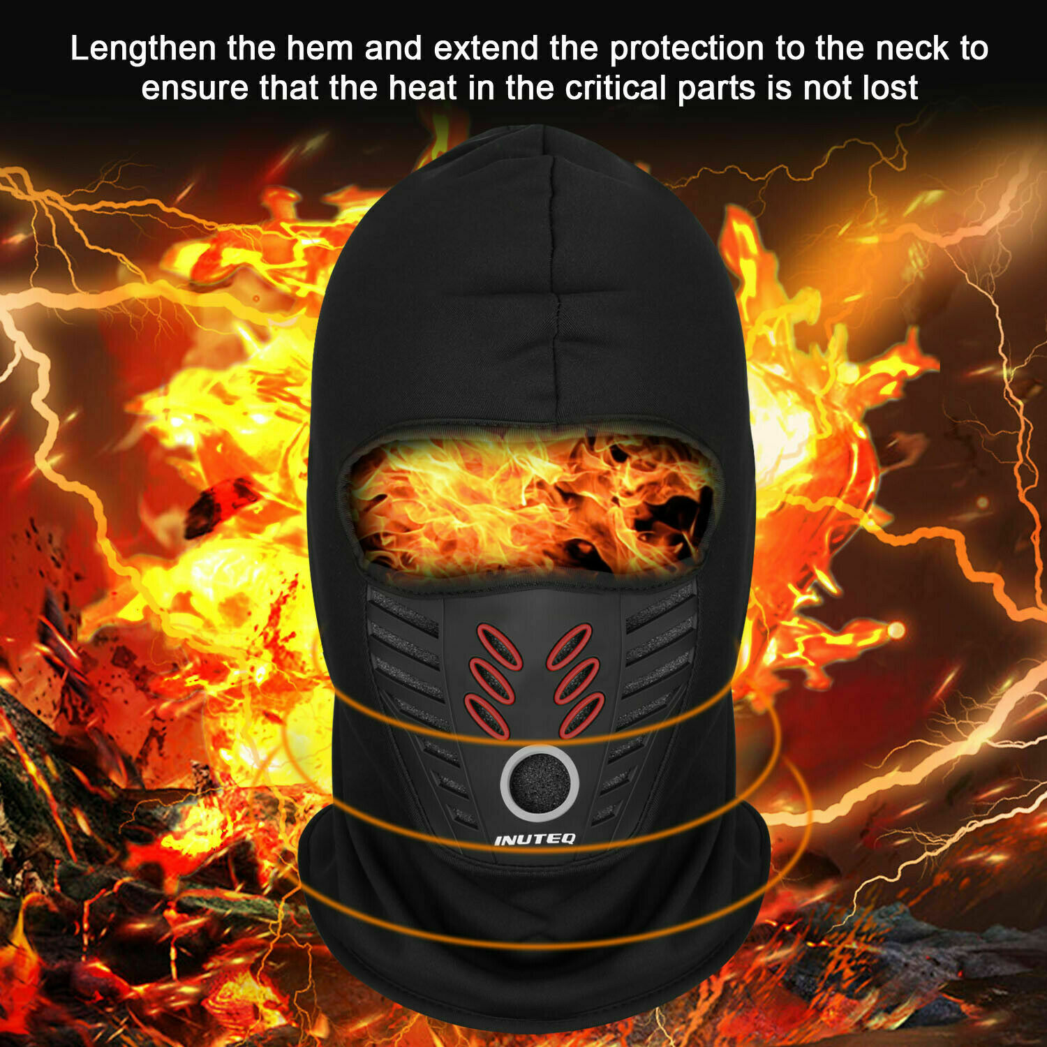 Tactical Balaclava Full Face Mask Winter Windproof Fleece Motorcycle Hood Hat