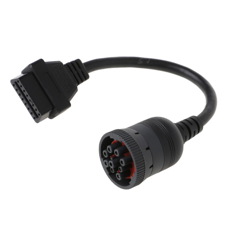 Truck OBD2 Convertor Adapter Cable Diagnostic Scanner Tool 9 Pin Pin J1939