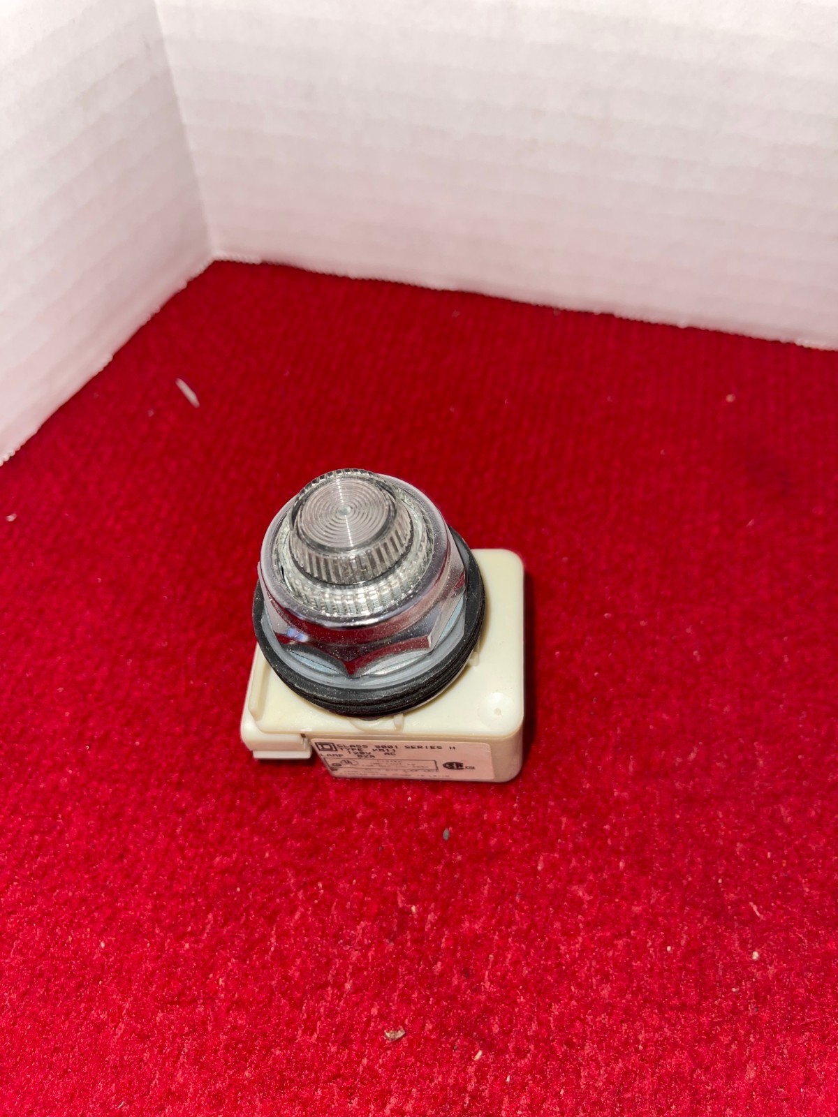 SQUARE D 9001 KM11 Series H Clear Pilot Light, Made in USA!!