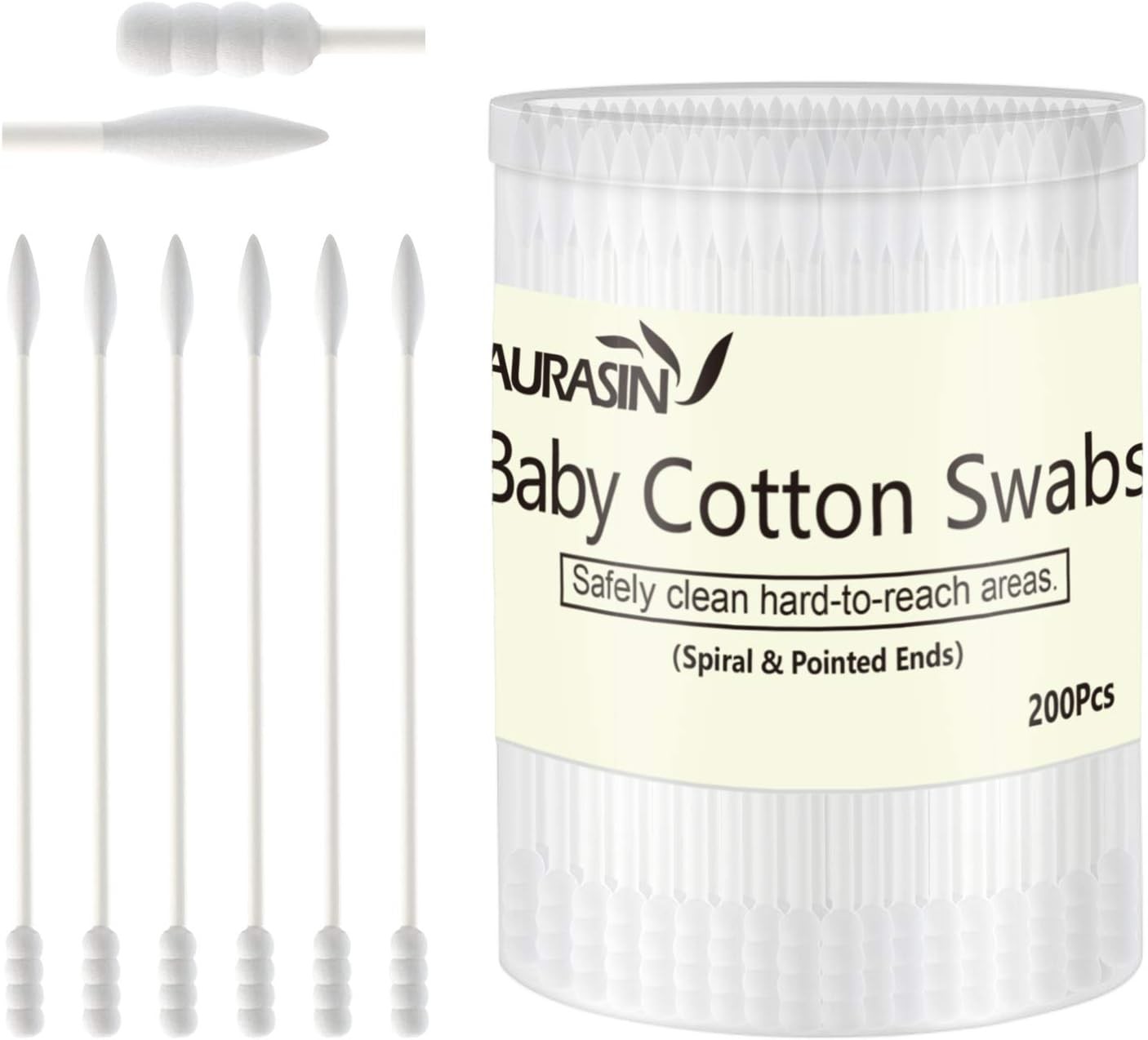 Baby Cotton Swabs, Paper Stis Cotton Buds for Baby Ear Nose Clean