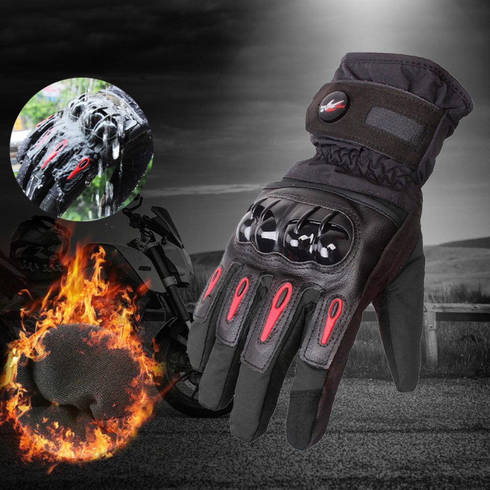 Motorcycle Warm Gloves Touch Screen Winter Riding Bikers Motorbike Racing Gloves