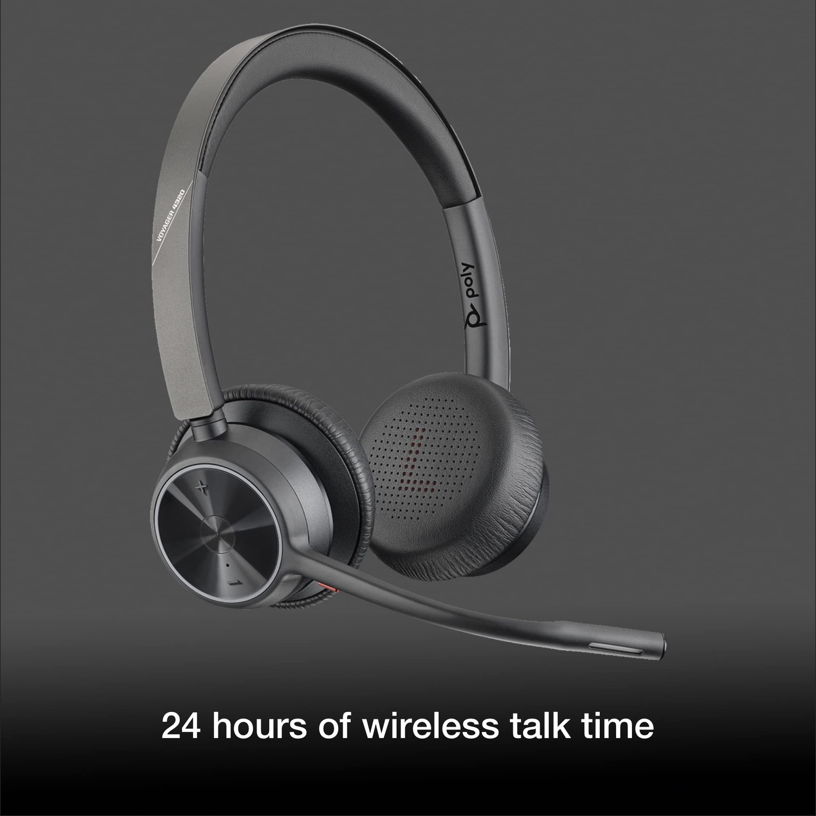 Poly Voyager 4320 UC Wireless Bluetooth Duo Headset USB-A BT700 Adapter Bundle