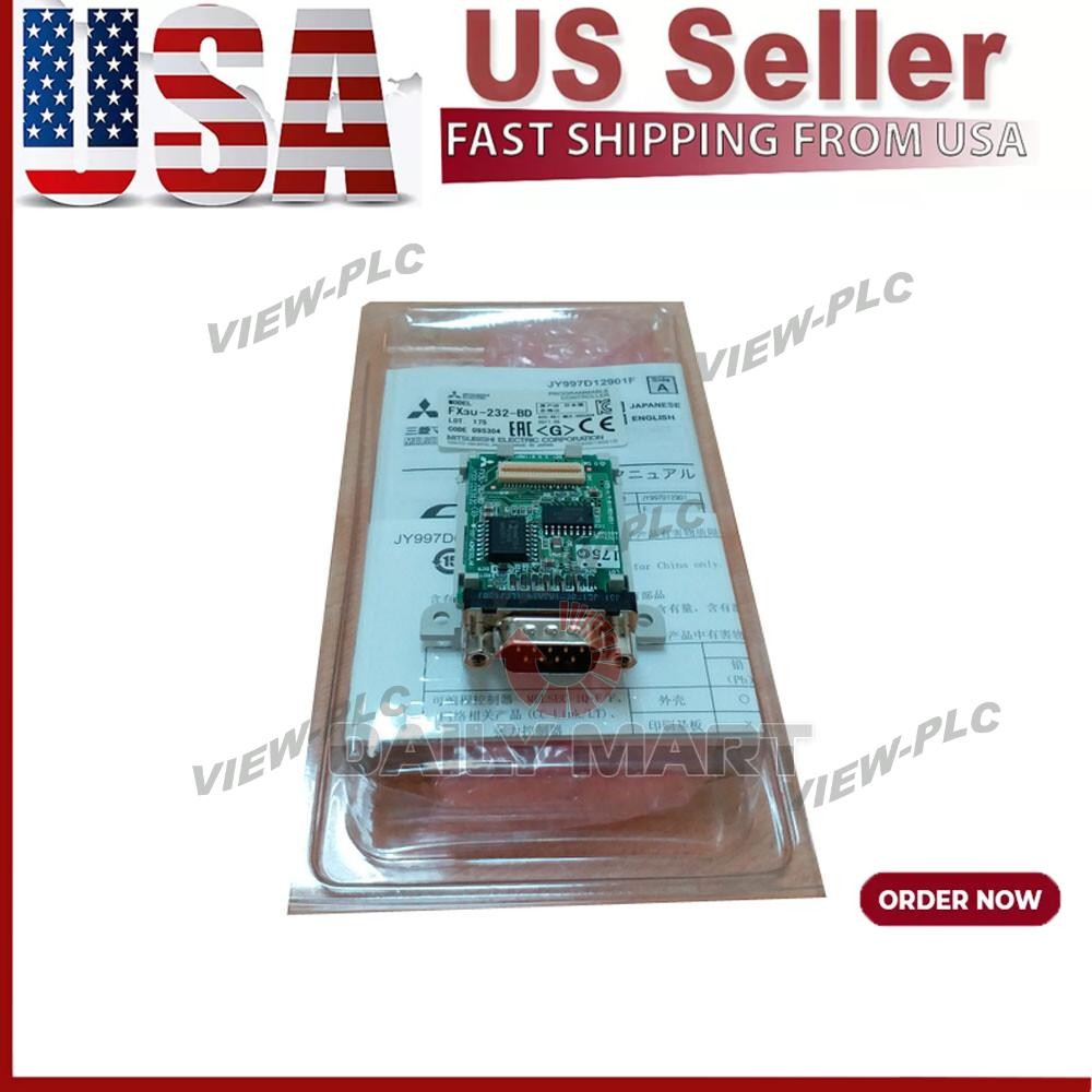 New In Box MITSUBISHI FX3U-232-BD Communications Module Adapter